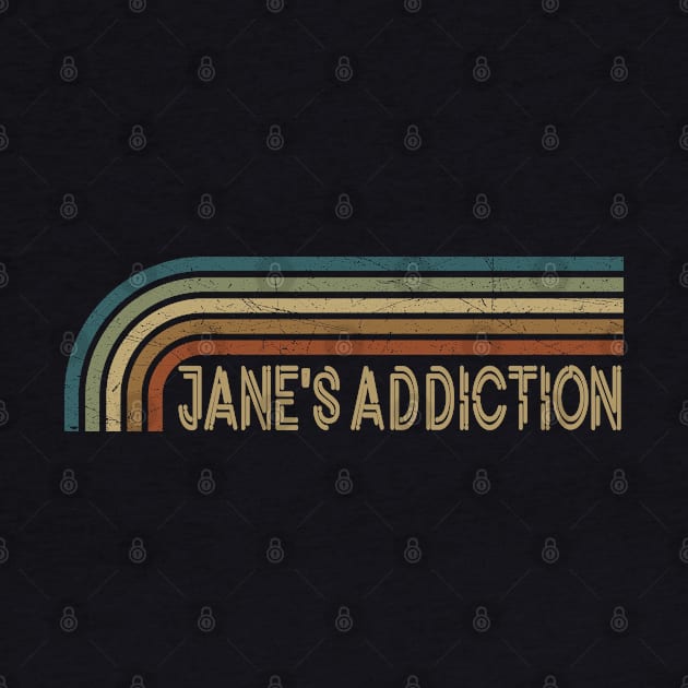 Jane's Addiction Retro Stripes by paintallday